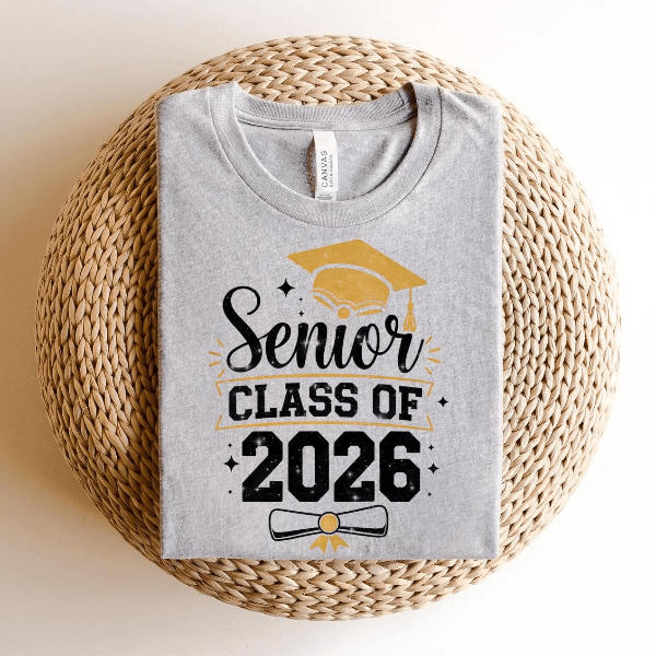 Senior Class of 2026 Shirt Vintage Class of 2026 Shirt Graduation 2026 Tee Unisex