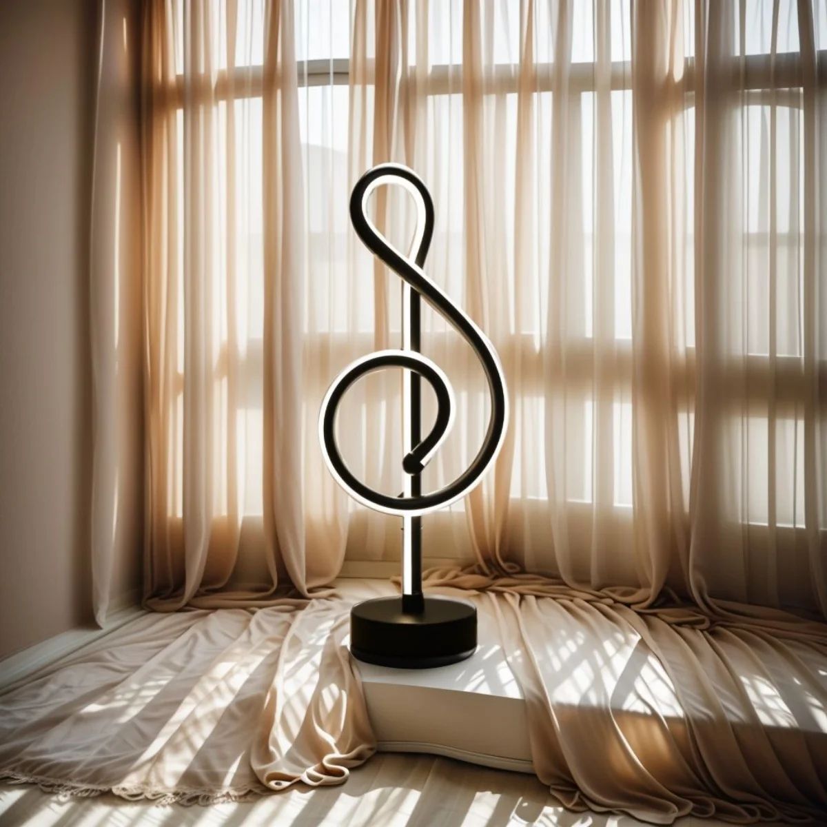 Musical Note LED Dimmable Table Lamp