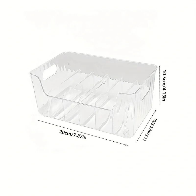 ClearView Spice Rack Organizer Box Large Capacity Kitchen Countertop Organizer with Divided Storage Compartments