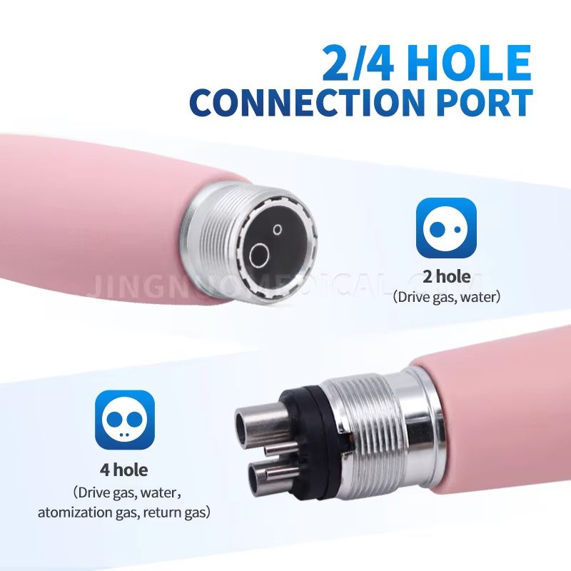 Pink Precision Dental Handpiece – High-Speed Ceramic Bearing Tool with LED Light and Water Spray