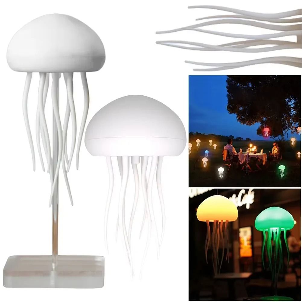 Cartoon Dancing Jellyfish RGB Night Light