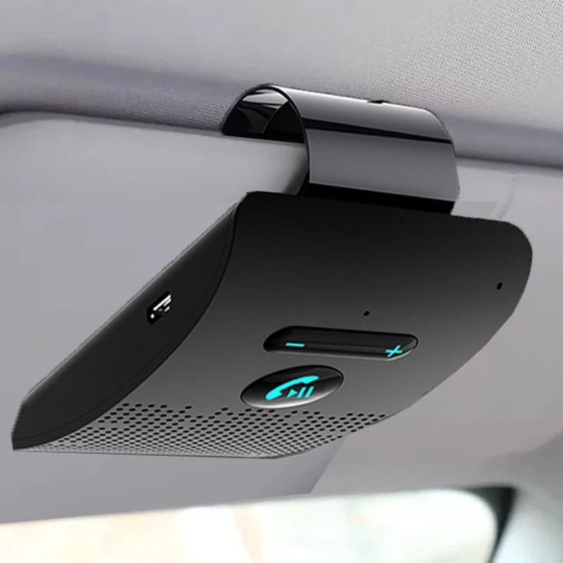 Bluetooth Five Point Zero Handsfree Car Kit with HiFi Speaker