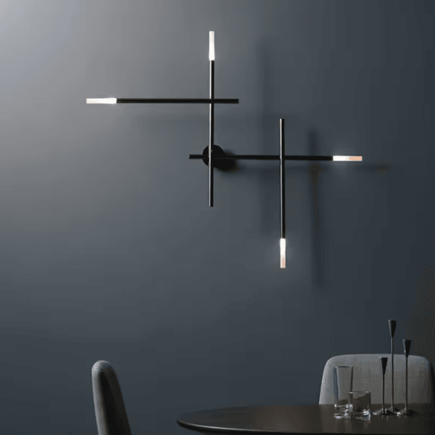 Nordic Cross LED Wall Sconce – Modern Minimalist Line Art Wall Lamp