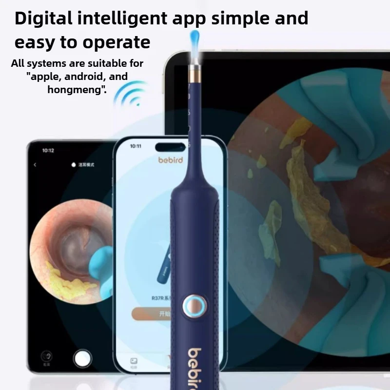 Bebird Visual Ear Cleaner, HD Endoscope Wireless Ear Scoop with Tweezers for Earwax Removal