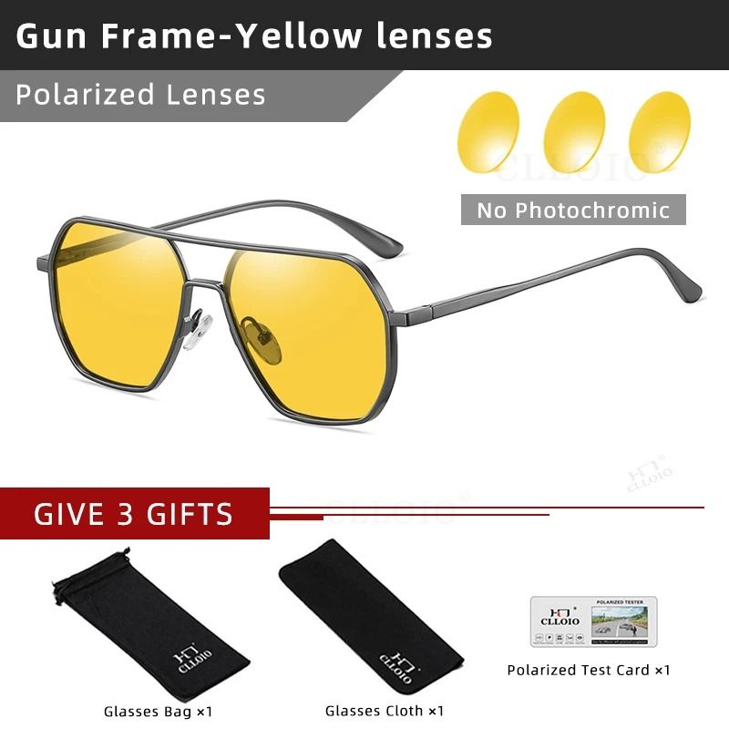 CLLOIO Photochromic Polarized Driving Glasses UV400