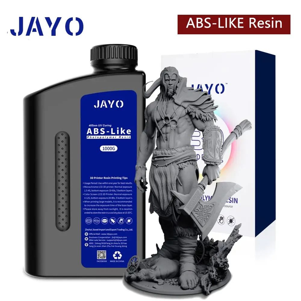 Jayo 3D Printer UV Resin 405nm Standard ABS Like and Water Wash Options