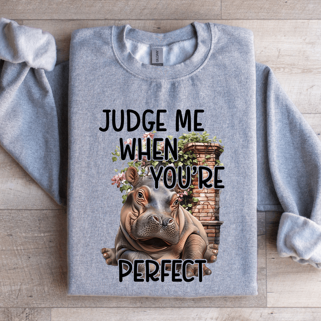 Judge Me When Youre Perfect Sweatshirt