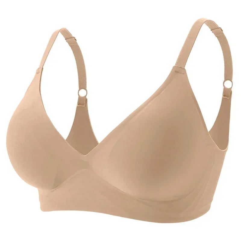 CloudSoft Seamless Latex Jelly Wireless Bra – Removable Padded Sleep & Everyday Bralette