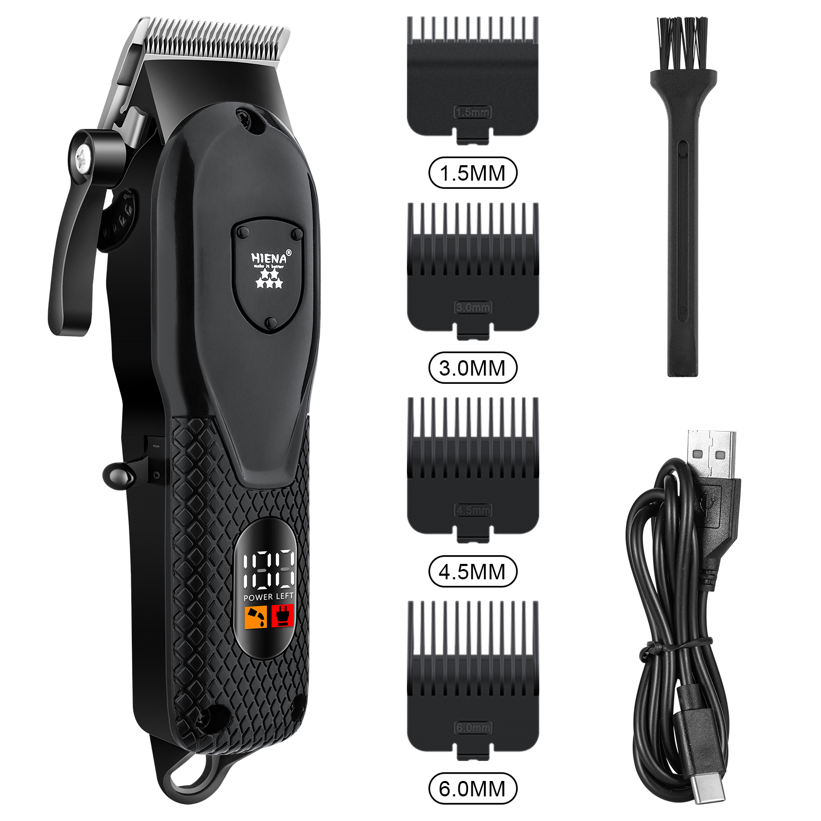 Professional Hair Clipper and Shaver for Men Barber Shop Trimmer for Precision Cuts