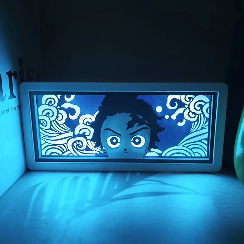 Demon Slayer Tanjiro 3D LED Anime Light Box Night Light