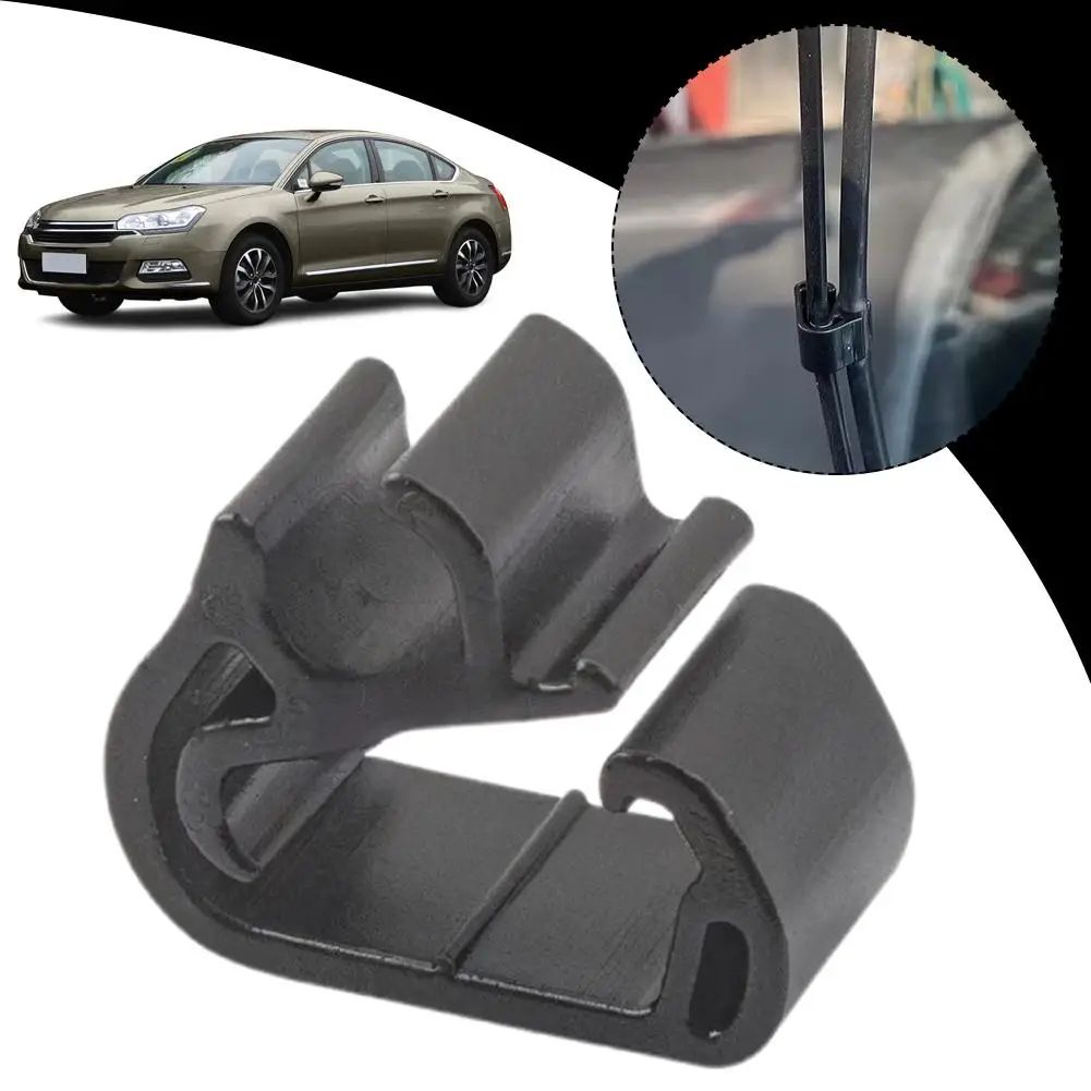 5 Pcs Windshield Washer Spray Hose Buckle Clips– Front Wiper Arm Pipe Fasteners for Peugeot 3008/5008/408X & Citroen C5