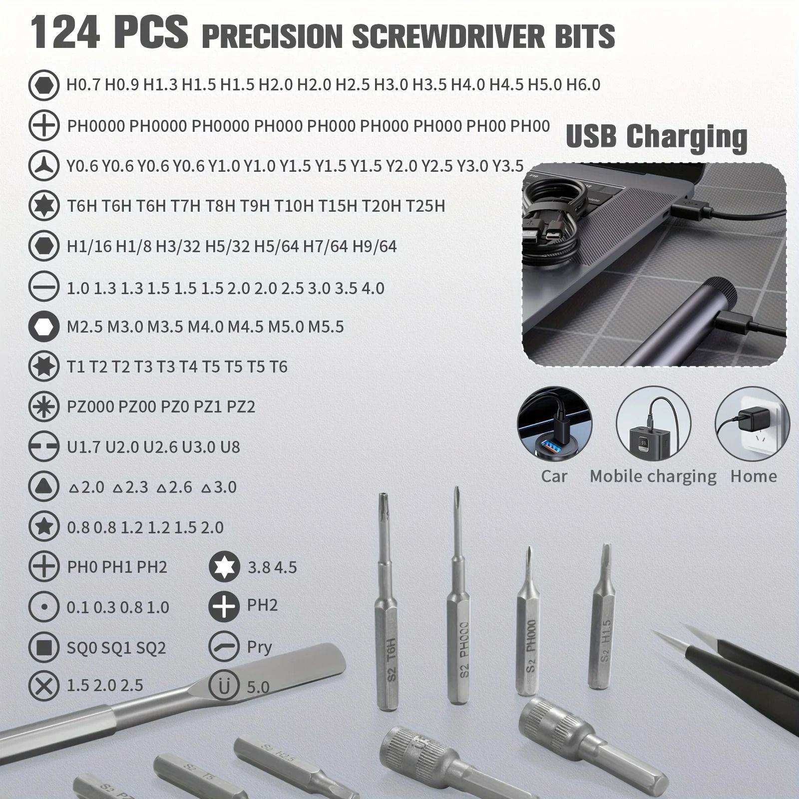 138 In 1 Precision Electric Screwdriver Set Magnetic Alloy Repair Tool Kit