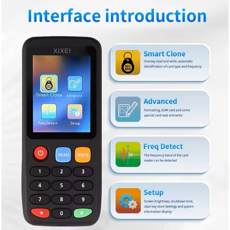 RFID Smart Card Reader and NFC Key Writer Kit