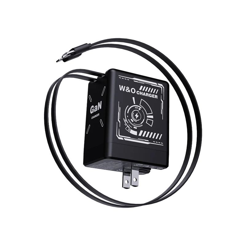 Telescopic GaN Fast Charger – 65W Retractable Compact Power Station