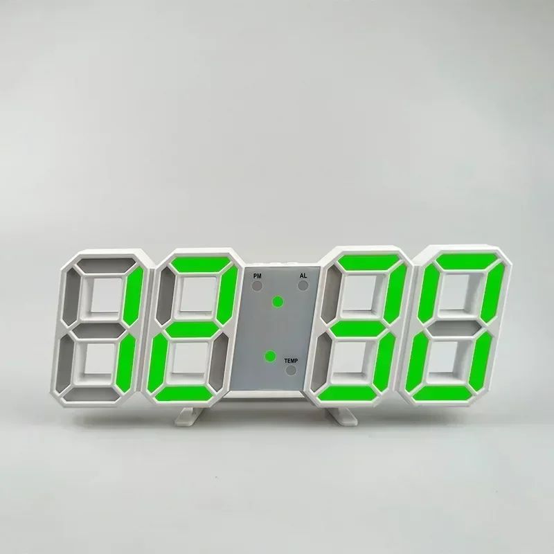3D LED Digital Wall Clock Alarm Clock