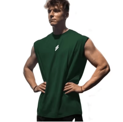 Mens Breathable Mesh Tank Top Quick Dry Sleeveless Fitness Shirt