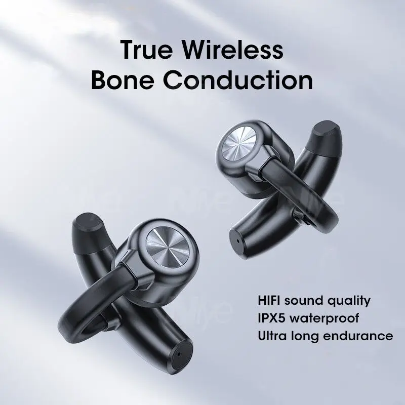 Real Bone Conduction Wireless Earphones – Bluetooth TWS Headphones for Sports & Running | Comfortable Sound for Active