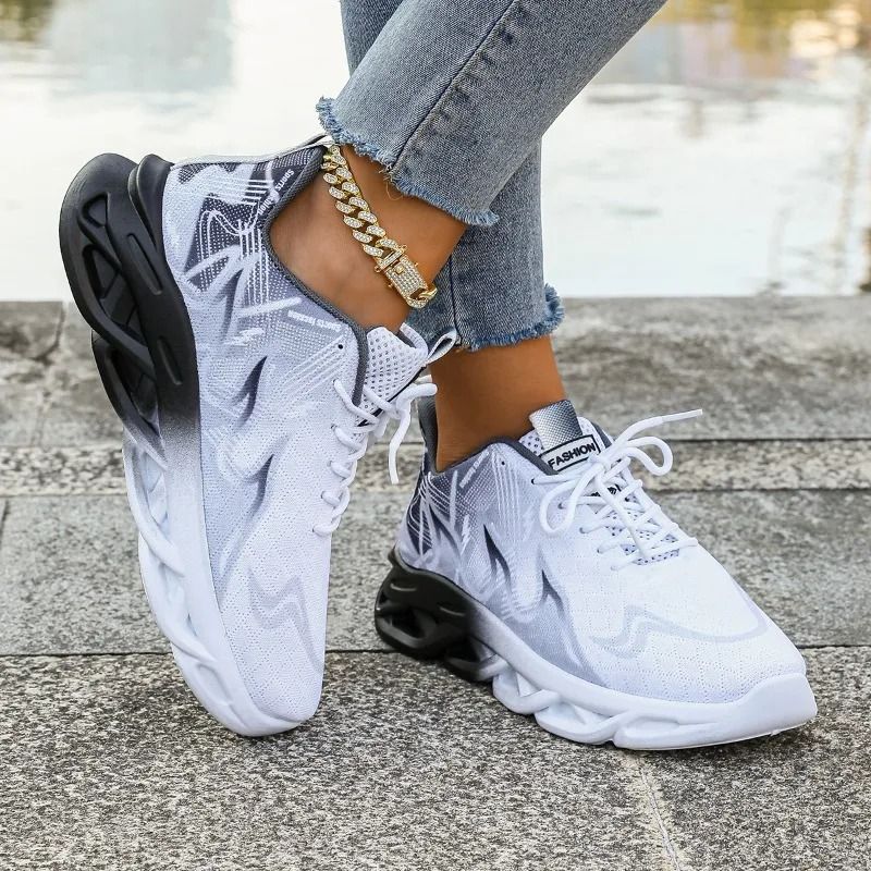 Womens Lightweight Breathable Slip On Fitness Sneakers