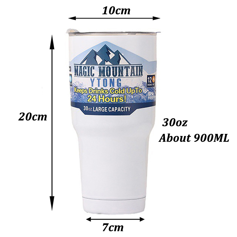 Thermos Cup with Straw, Magic Stainless Steel Freeze Insulated Bottle, Car Travel Mountain Cup