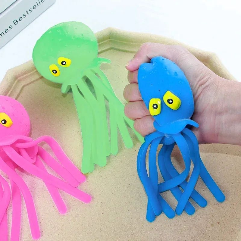 Octopus Sponge Bath Toy for Babies – Water Absorbing Squeeze Toy for Bath & Pool Play