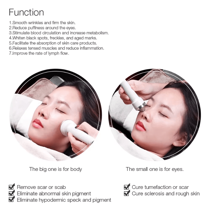 Ultrasonic Skin Care Facial Machine – High Frequency Whitening and Lifting Beauty Device