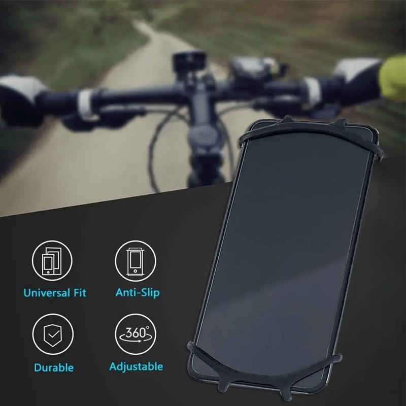 Universal Bike Phone Holder Shockproof Silicone Mount