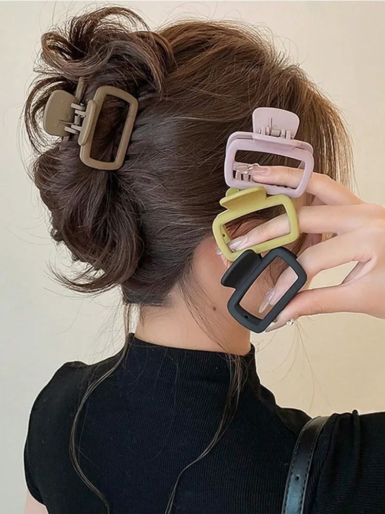 Lightweight Square Hair Claw Clip Set