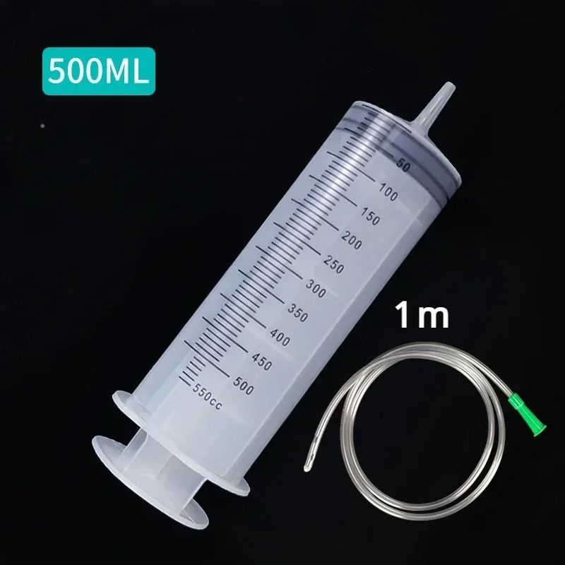Large Capacity Reusable Syringe Oil Pump with Hose