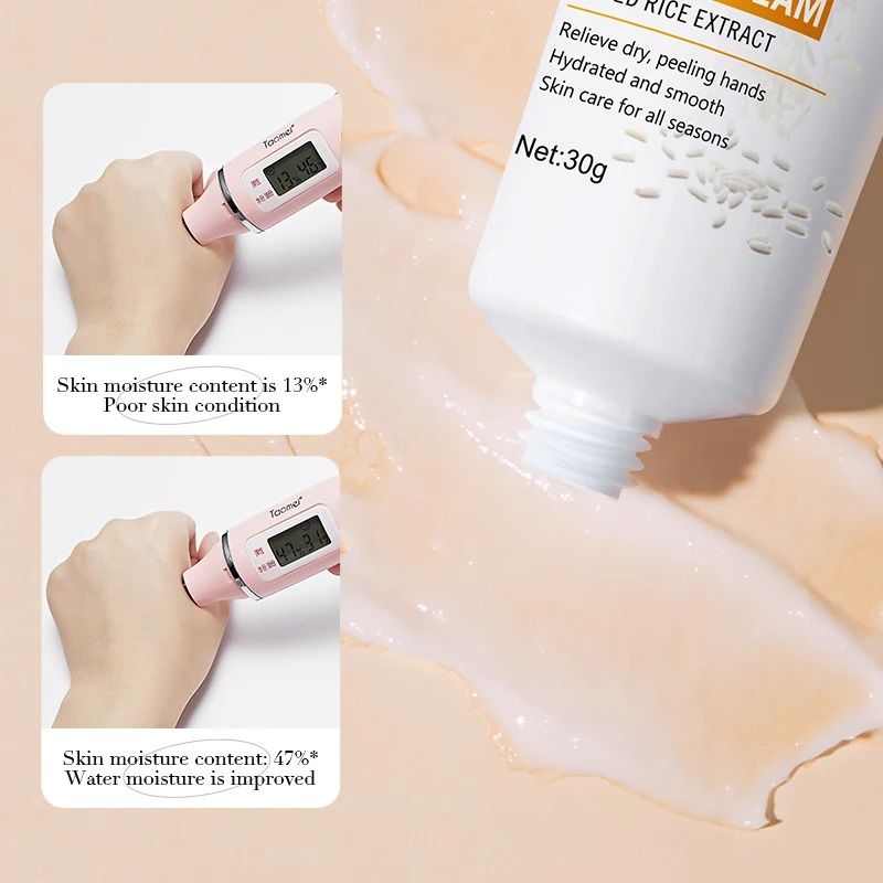 Rice Essence Rejuvenating Hand Cream – 30g Volumizing & Brightening Therapy