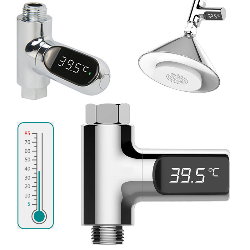 Smart LED Shower Thermometer for Baby & Household Water Monitoring