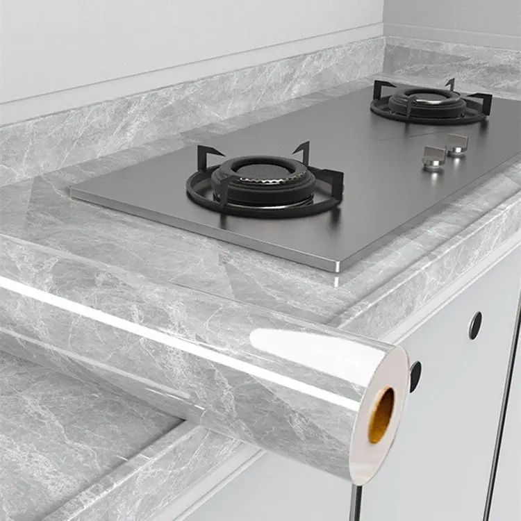 80cm Kitchen Backsplash Sticker Roll - Oil-Proof Wallpaper with Heat-Resistant, Waterproof Self-Adhesive Shield
