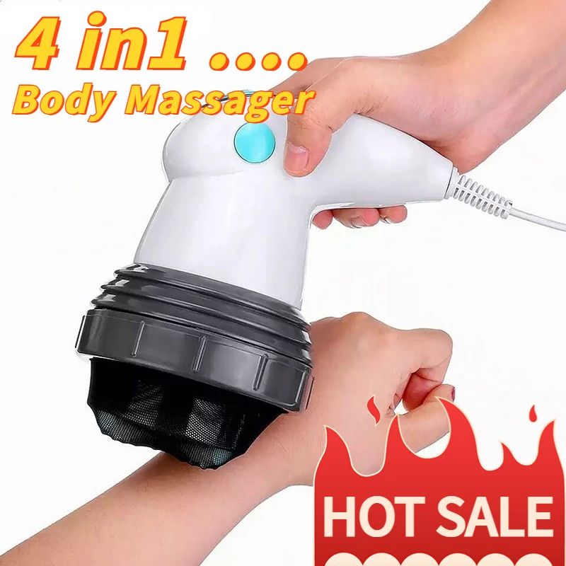 Electric Body Massage Gun – Magnetic Vibrating Slim Roller for Muscle Relaxation & Body Care