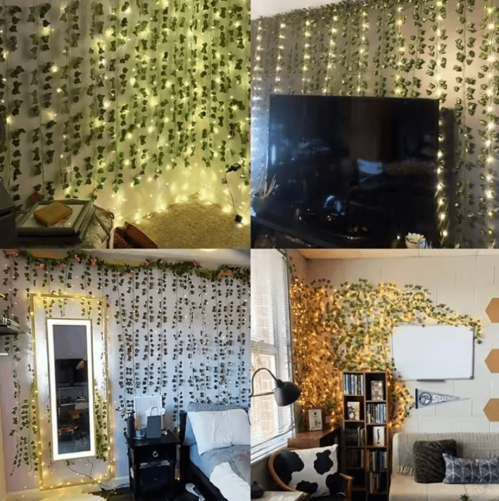Artificial Ivy Leaf Vine Garland – Realistic Hanging Greenery for Home & Event Decor