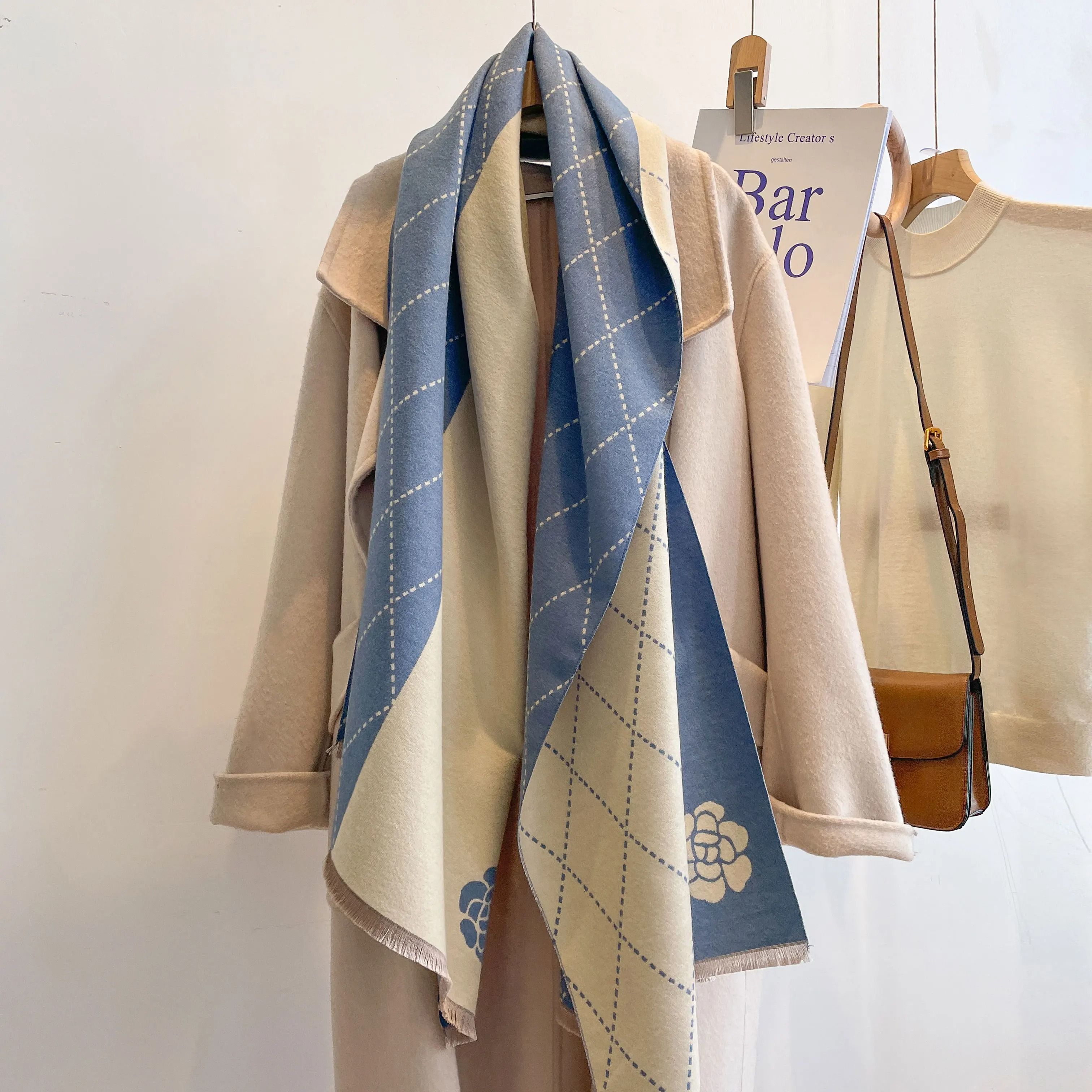 2023 Designer Cashmere Shawl | Ladies Winter Wrap & Premium Hijab Pashmina System