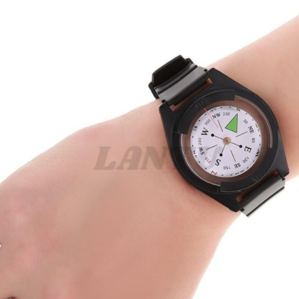Waterproof Wrist-Mounted Compass  Hands-Free Navigation for Hiking, Camping & Outdoor Adventures