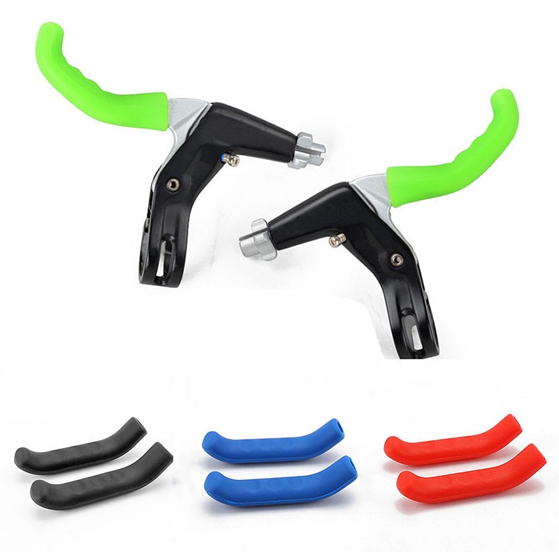 Silicone Bicycle Brake Lever Covers Anti Slip MTB Road Bike Handle Protector Sleeves