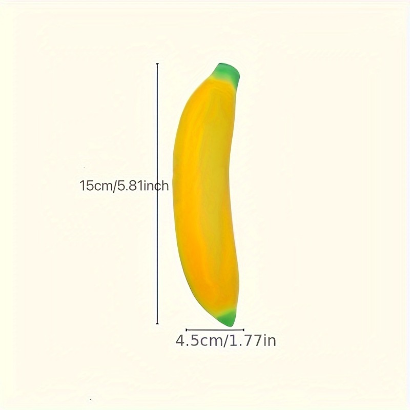 Fun Decompressing Toy, Super Stretchy Banana Simulation for Hand Therapy, Knead Toy