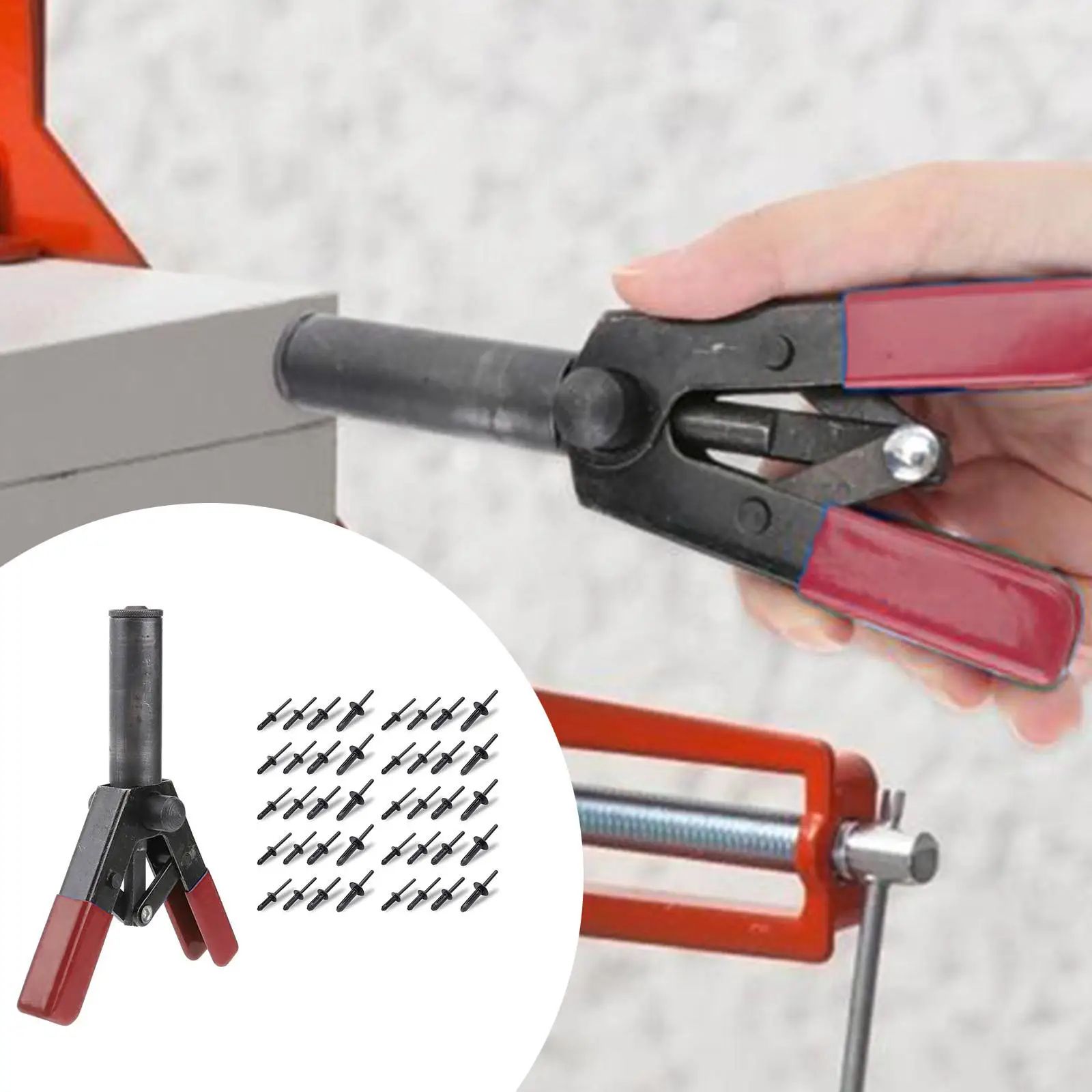 SnapFast Plastic Rivet Gun - 7-Inch Hand Riveter Kit for Door Panels & Automotive Trim