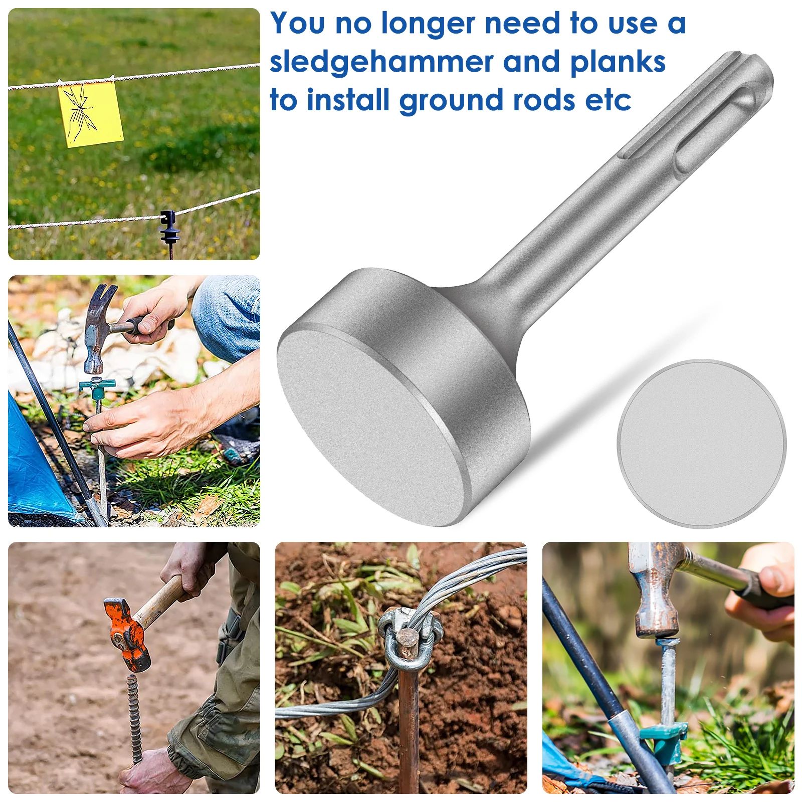Precision Ground Rod Master – Heavy-Duty SDS Plus Ground Rod Driver