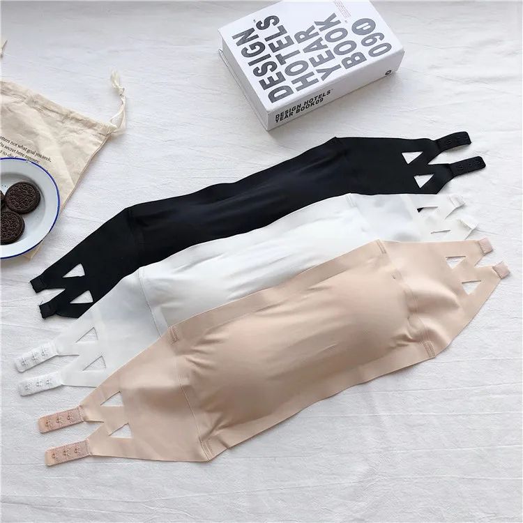 SilkyAir Ice Silk Strapless Seamless Tube Top Bra