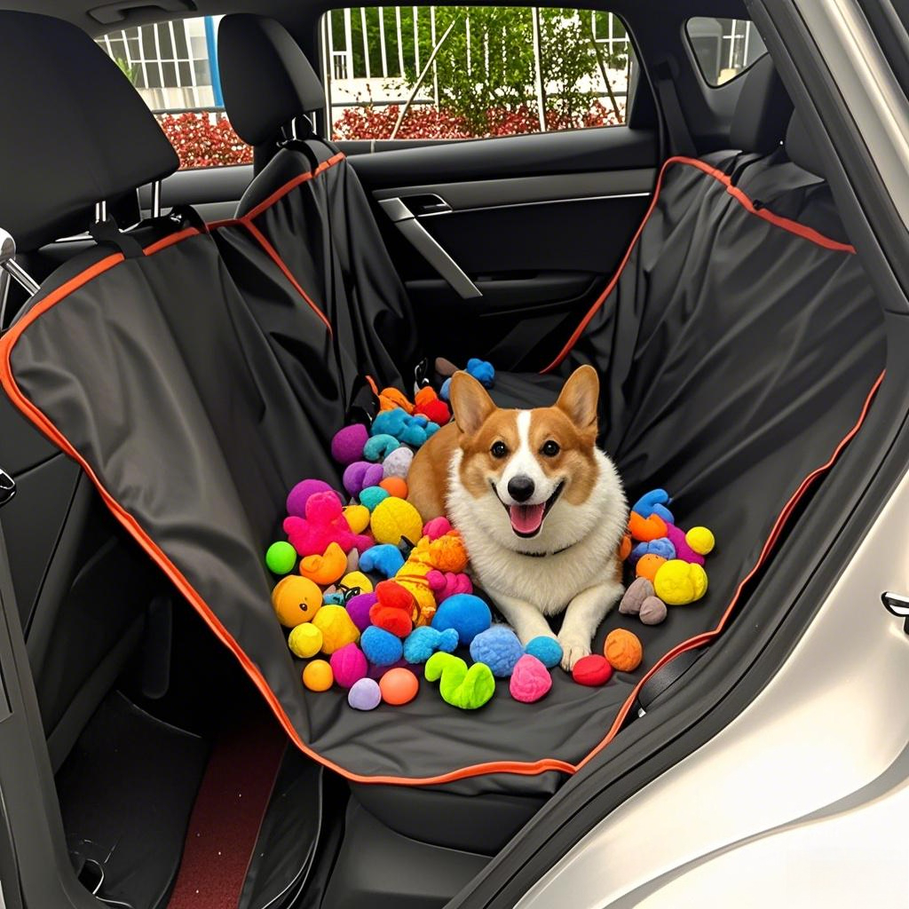 Durable Premium Oxford Cloth Dog Car Seat Cover Waterproof Scratchproof Pet Hammock Cushion Protector for Cars Trucks
