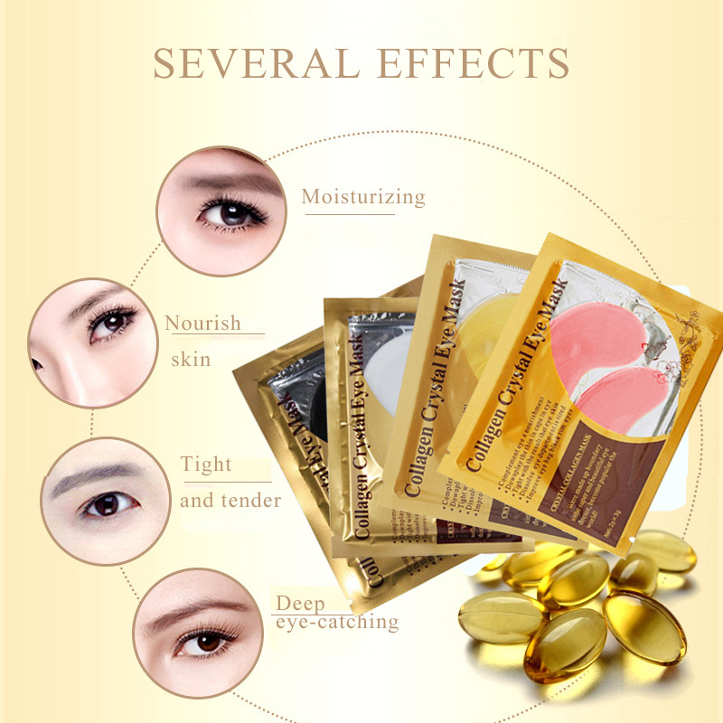 Gold Collagen Crystal Eye Mask Firming & Moisturizing Eye Patches for Nourishing Skin Care