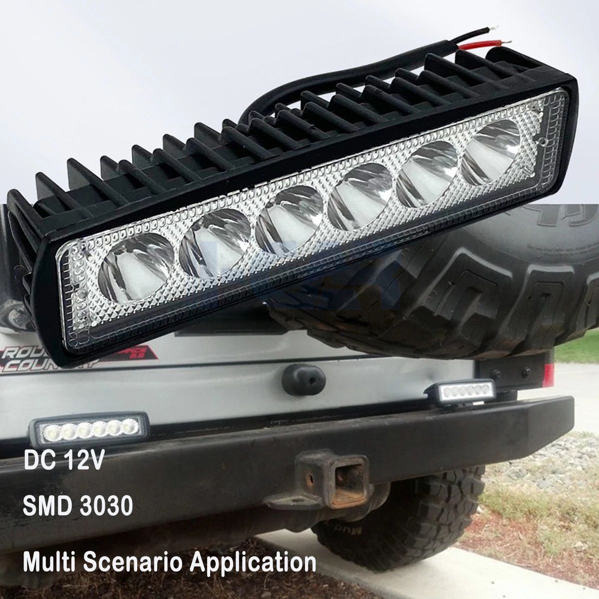 LED Work Light Bar 6000K Waterproof Off Road Flood Spot Light