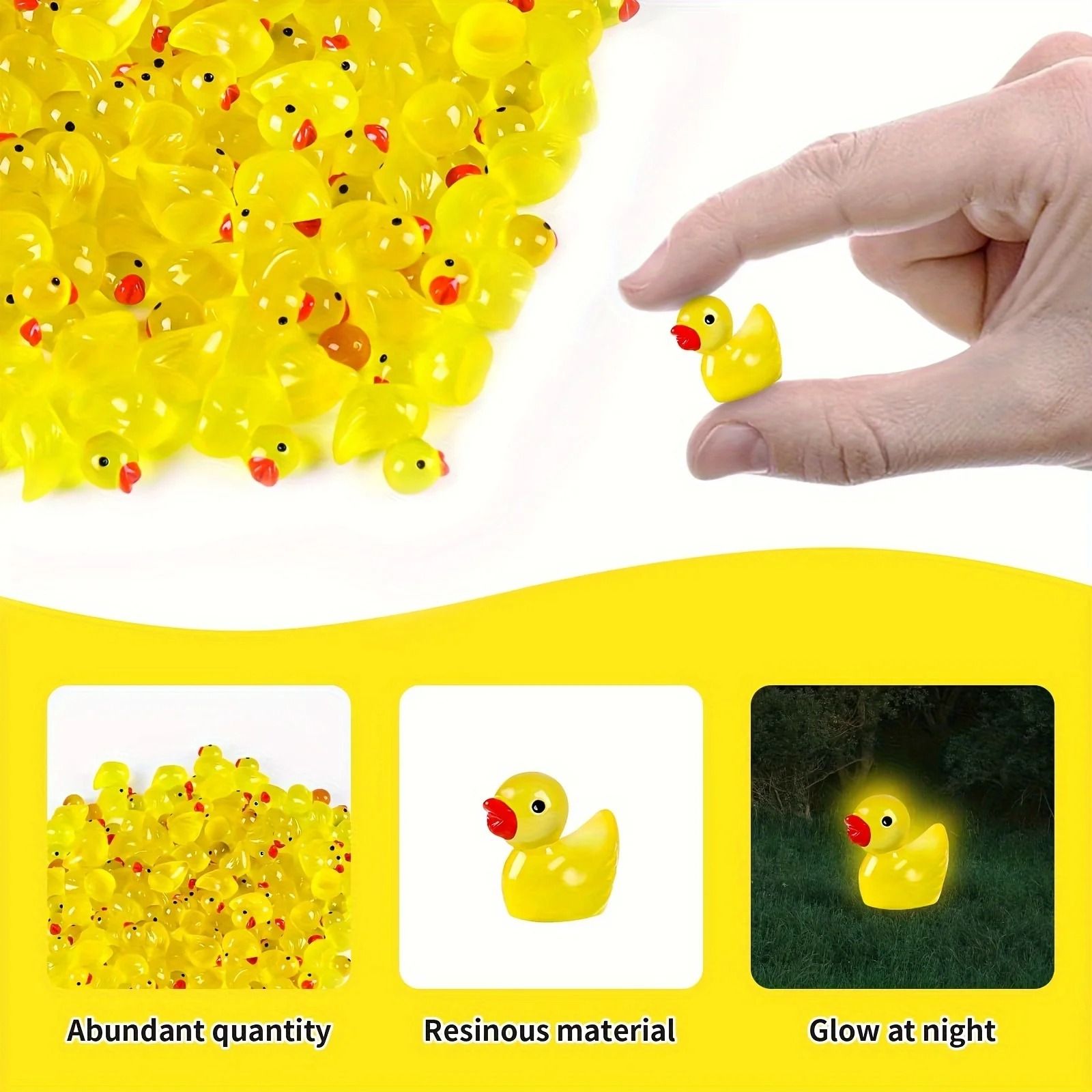 Luminous Miniature Duckling Set – High-Definition Glow-in-the-Dark Sculpture