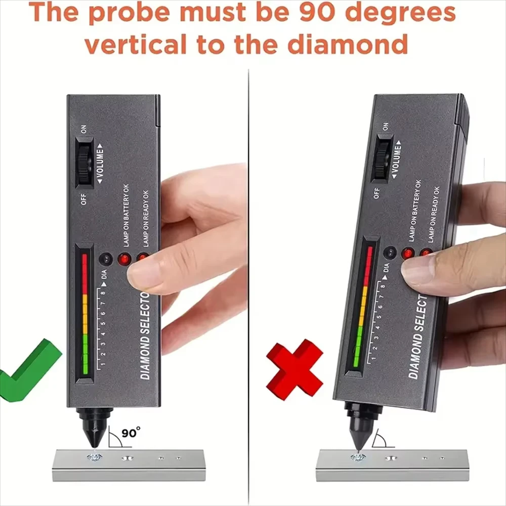 Professional Diamond Tester Pen High Accuracy Jewelry Diamond Tester Tool.