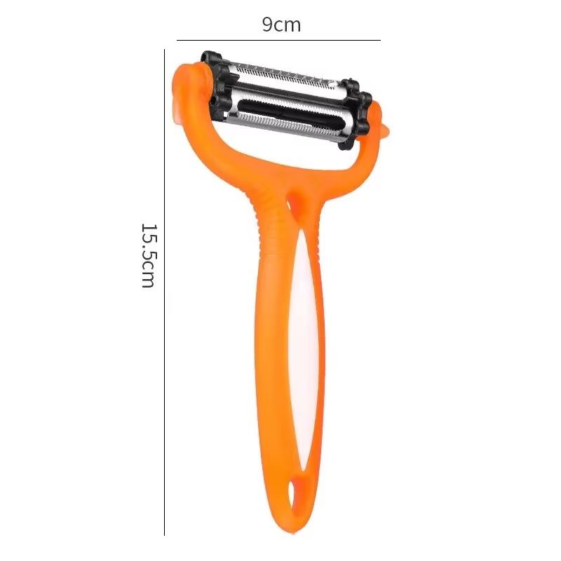 3-in-1 Multifunctional Rotary Peeler – 360° Swivel Vegetable & Fruit Peeler, Cutter, and Slicer