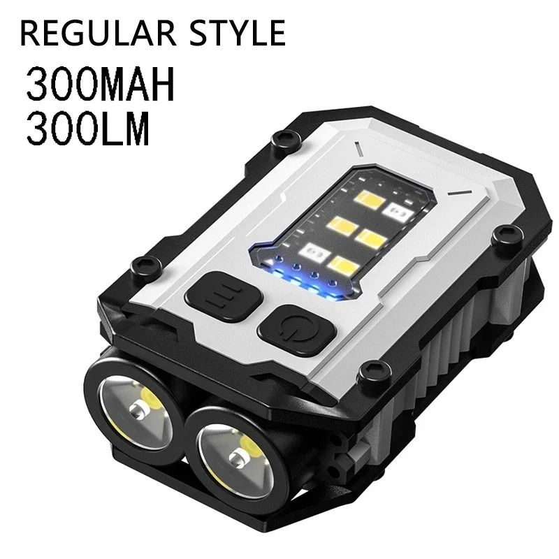 Rechargeable Mini COB LED Keychain Flashlight with Magnetic Base