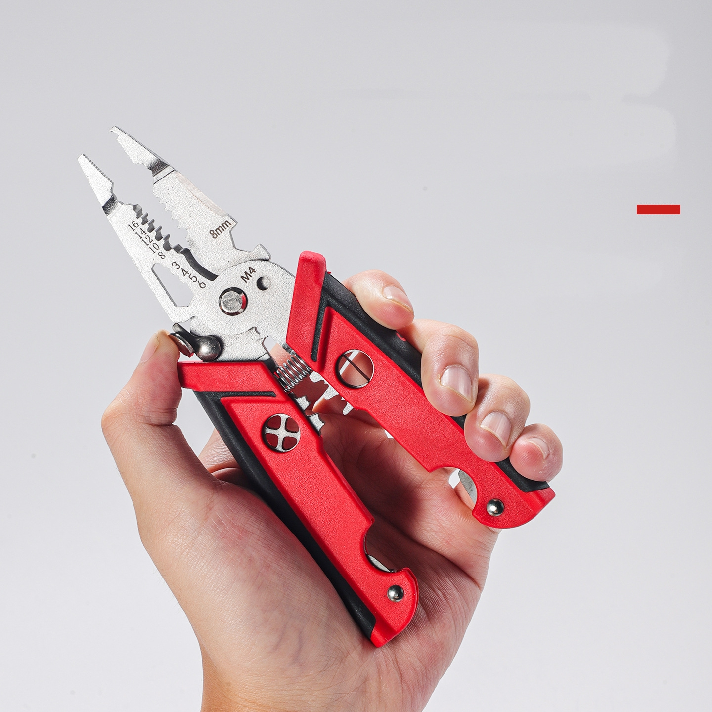 Electrician Pliers, Multifunctional Wire Stripper Crimper Pliers, Professional Electrician Tool for Crimping and Cutting