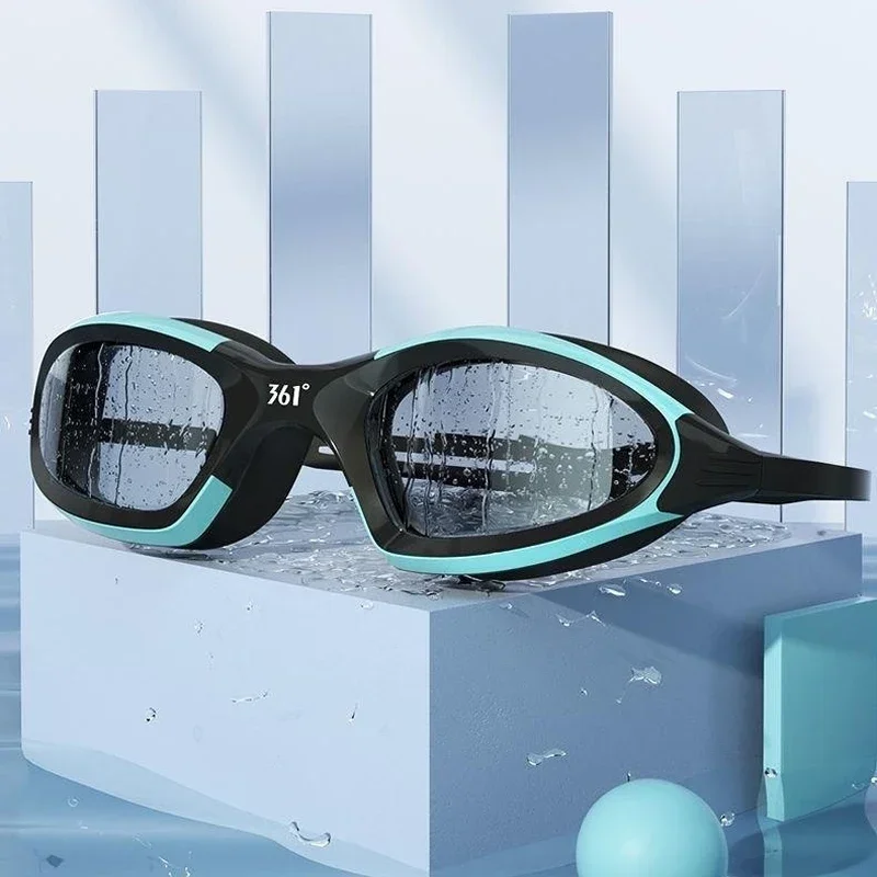HD Anti Fog Swimming Goggles Set with Earplugs for Men and Women