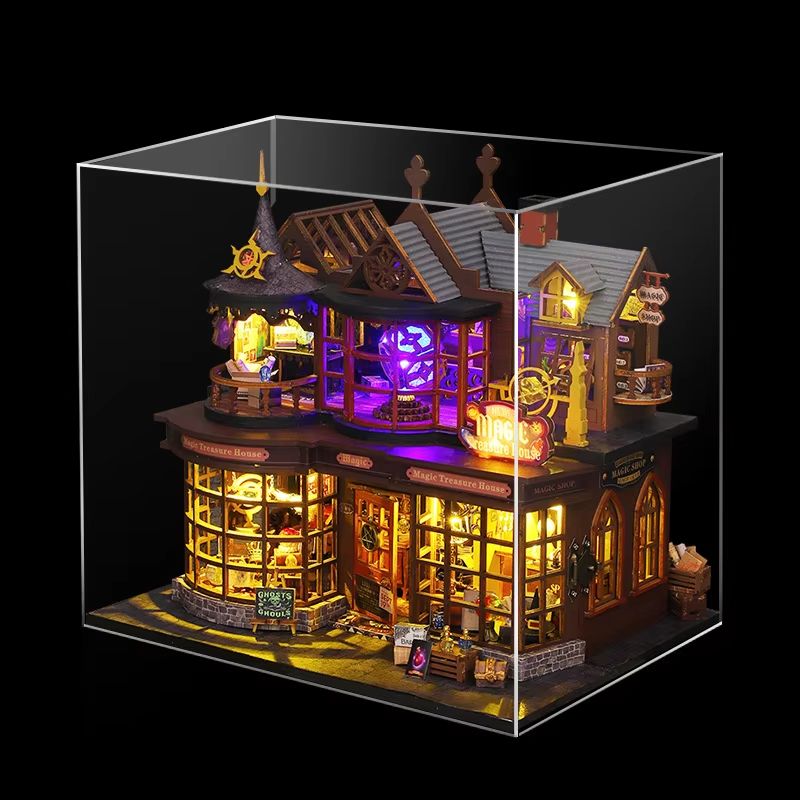 Princess Bedroom DIY Miniature Dollhouse Kit Handmade Wooden Room with Furniture